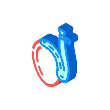 Vasectomy urology isometric icon vector illustration イラスト素材