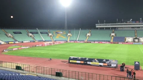 Vasil Levski to host Bulgaria v England Stock Footage 148586357