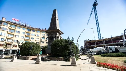 Vasil Levski Monument, Sofia, Bulgaria Stock Footage 148990665