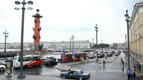 Vasilevsky island Stock Footage 10835911
