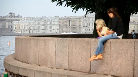 Vasilevsky island Stock Footage 10836029