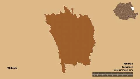 Vaslui, county of Romania, zoomed. Pattern Stock Illustration