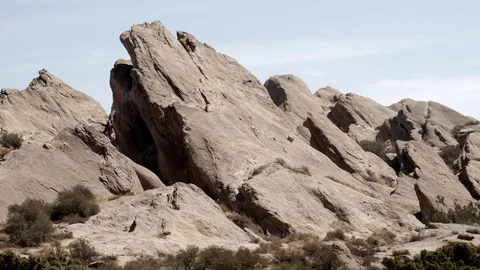 Vasquez Rocks 4K ease-out V24282 Stock Footage 94737765