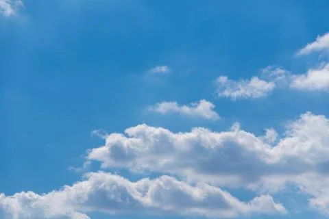 The vast blue sky and clouds sky Stock Photos