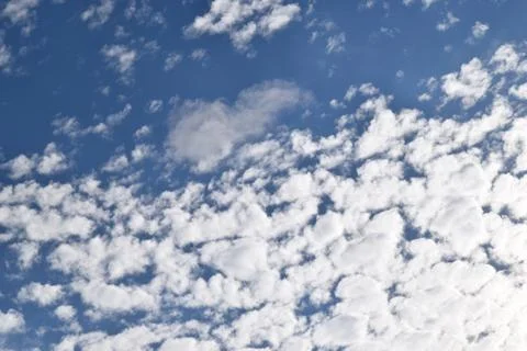 The vast blue sky and clouds sky Stock Photos
