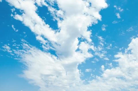 The vast blue sky and clouds sky Foto stock
