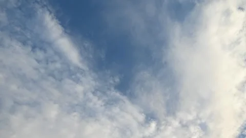 Vast blue sky with clouds Stock Footage 248730566