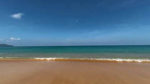 Vast expanse of Karon Beach in Phuket, Thailand Stock Footage 345112440