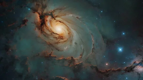 The vast expanse of nebulae in outer space. (Some elements furnished by NASA) Stock Footage 268848451