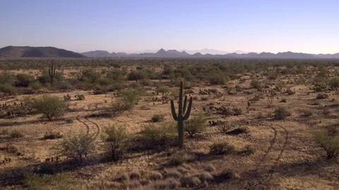 Vast expanses of desert in beautiful Arizona Stock Footage