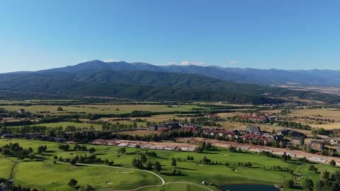 Vast Green Fields Pirin Mountains Bulgaria Stock-Footage 343795340