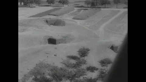 Vast, hidden Siegfried Line outposts, aerial footage Stock Footage 252528969