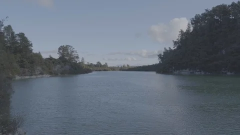 Vast Lake 4k Video stock 124506177