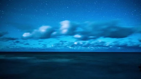 Vast Lake and Clouds Stock-Footage 72928221