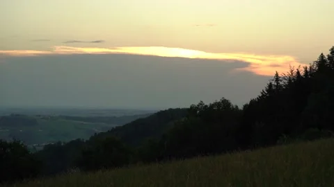 A vast land during sunset Stock Footage 171267052