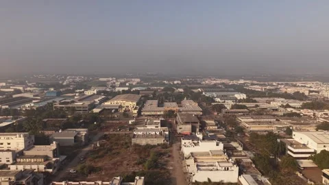 Vast layout of flat-roofed factories, warehouses and commercial plots Vídeos de archivo 330326524