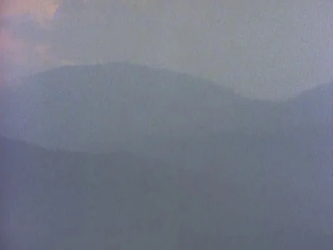 Vast mountainous range during dusk Video stock 79881432