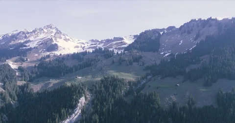 Vast Mountainscape With Snow Stock Footage 78074527