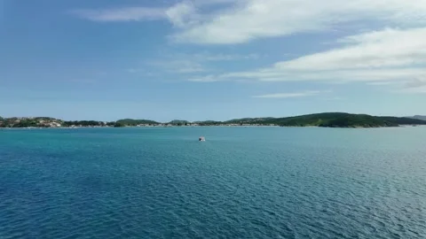 Vast Ocean Under a Cloudy Sky Stock Footage 299923956