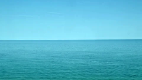Vast Ocean View and Horizon Line Stock Footage 312292486