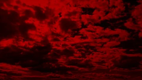 Vast Red Cloudscape Stock Footage 77143293