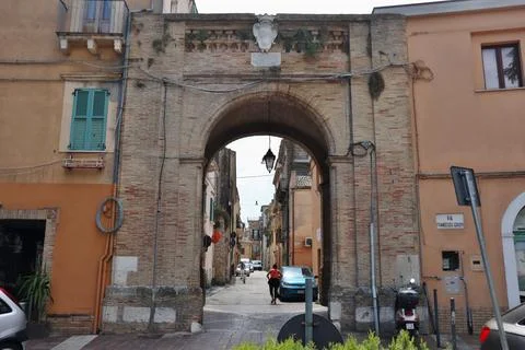 Vasto - Porta Nuova da Via Crispi Stock Photos