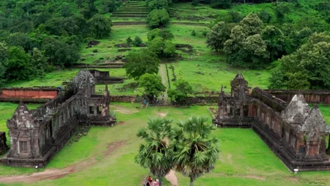 Vat Phou Champasak in laos Stock Footage 156074378