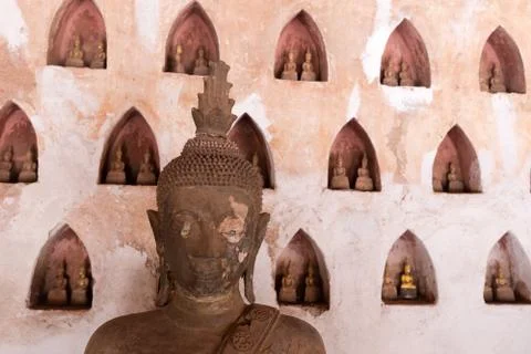 Vat Sisaket, Vientiane Foto stock