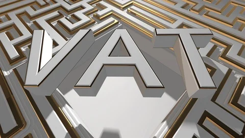 VAT value added tax 3D render conceptual Stock Footage 97203653