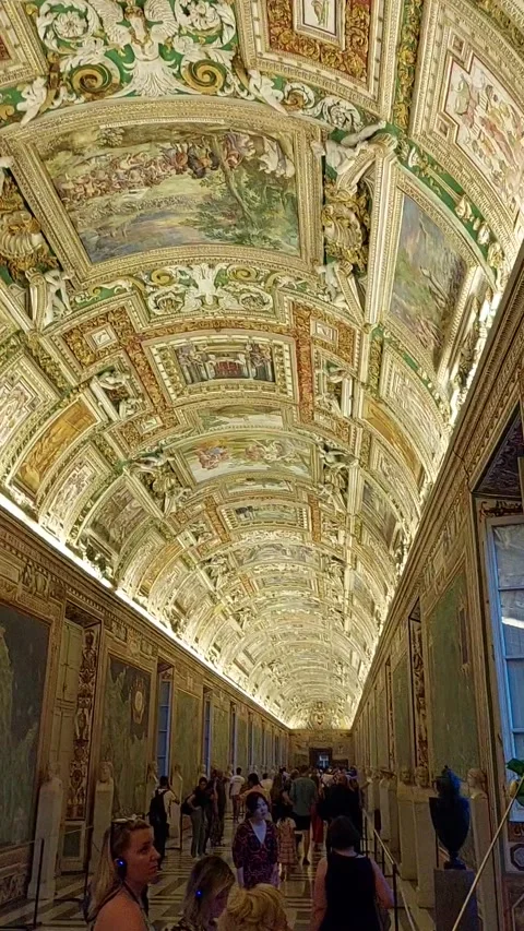 Vatican Ceiling Video Video stock 247636011