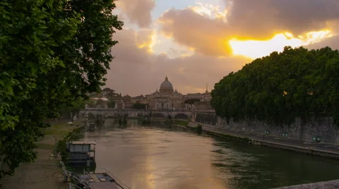 Vatican city epic view timelapse Stock Footage 41665482