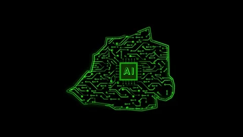 Vatican City Map AI Chipset Technology Opener Stock-Footage 337082467