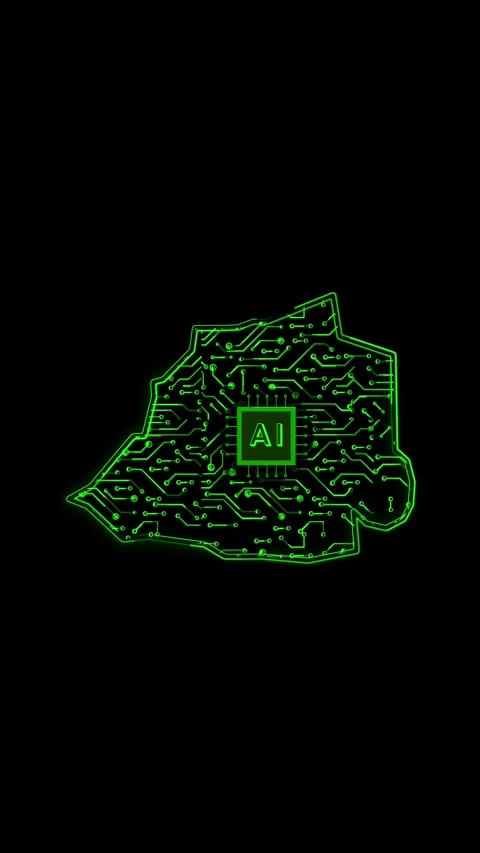 Vatican City Map AI Chipset Technology Opener Stock Footage 337172948