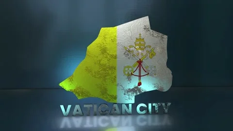 Vatican City Map Stock Footage 283072126