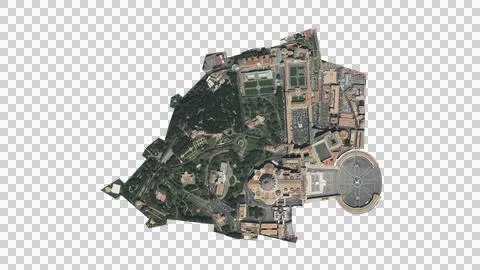 Vatican City Map Иллюстрация
