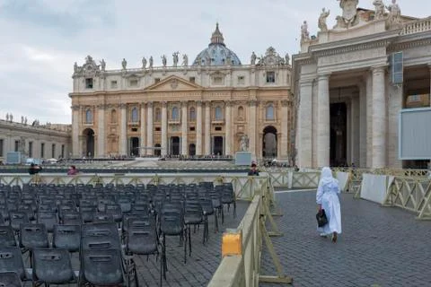 Vatican City, St. Peter's Square. Stock Photos