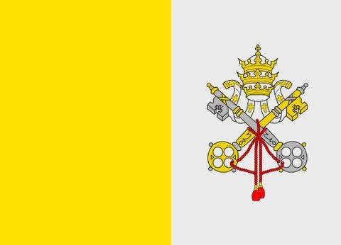 Vatican flag イラスト素材