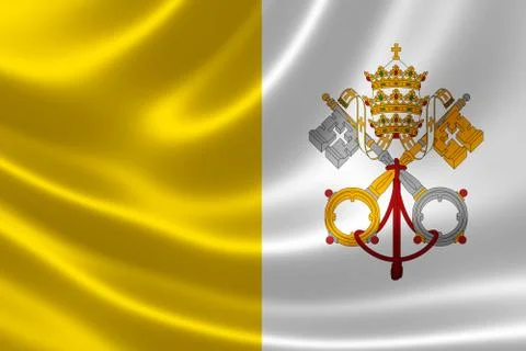 Vatican Flag Stock Illustration