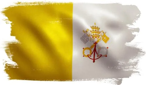 Vatican Flag Stock Illustration