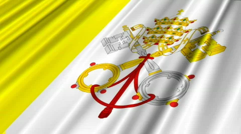 Vatican Flag Loop 02 Stock-Footage 604789