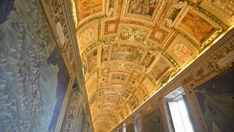 Vatican museum Stock Footage 97856789
