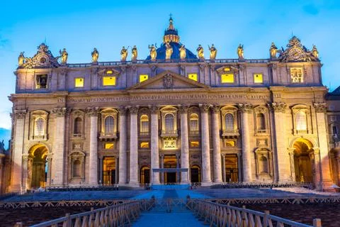 Vatican at night Stock Photos