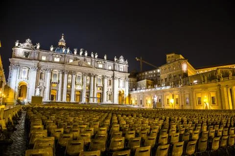 Vatican at night Foto stock