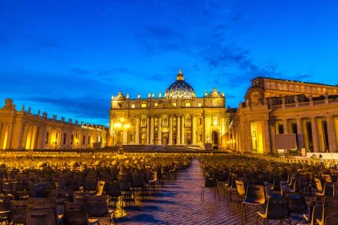 Vatican at night Foto stock