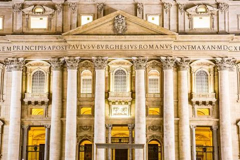 Vatican at night Stock Photos