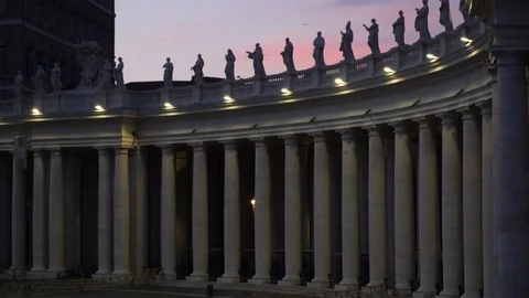 Vatican Night square Stock Footage 101474909