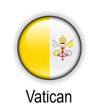 Vatican official state flag Stock Illustration