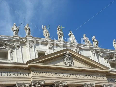 The Vatican, Piazza of St. Peter. Stock Photos