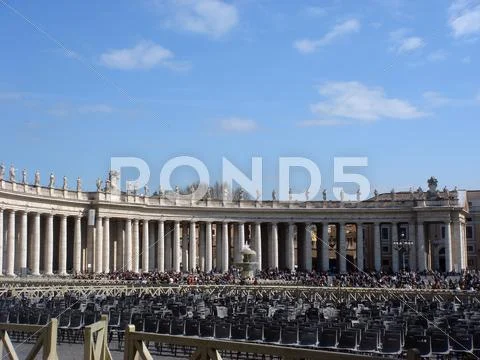 The Vatican, Piazza of St. Peter. Stock Photos