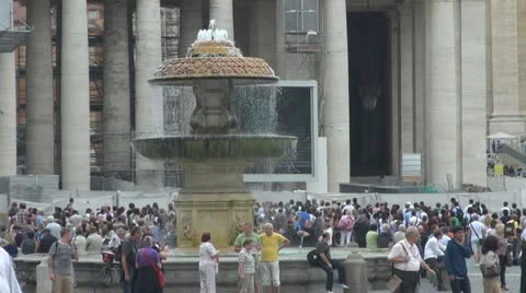 Vatican, Saint Peter Square Rome, Italy Video stock 12352684